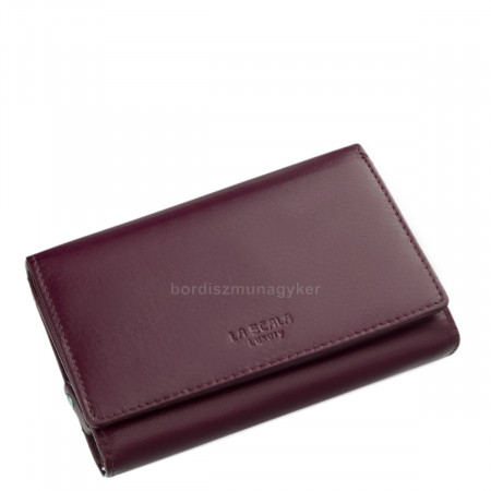 Women's wallet LA SCALA Luxury genuine leather LAS57006 purple