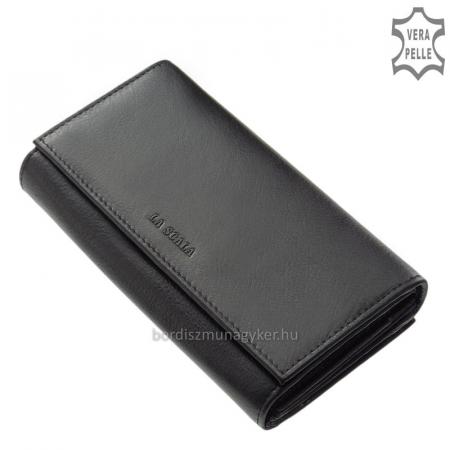 Women's wallet LA SCALA genuine leather DCO35 black