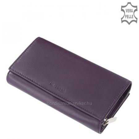 Portefeuille femme LA SCALA en cuir véritable DCO35 violet