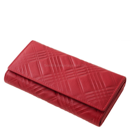 Női pénztárca LA SCALA valódi bőrből MMG155 piros