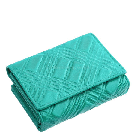 Dame pung LA SCALA lavet af ægte læder MMG82221 turkis