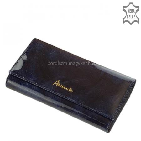 Women's patent leather purse Alessandro Paoli blue 52-23