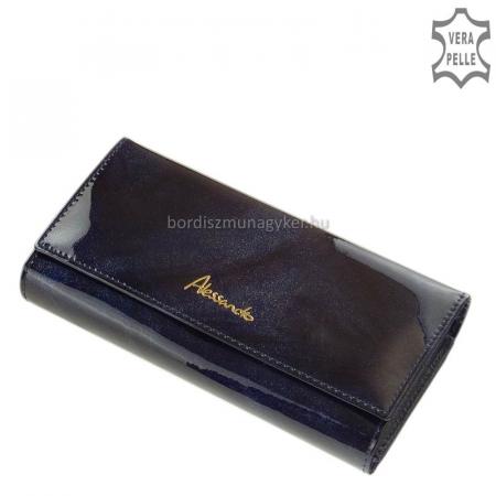 Women's patent leather purse Alessandro Paoli blue 52-25