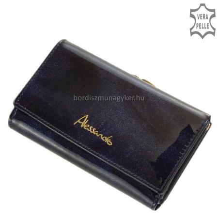 Women's patent leather purse Alessandro Paoli blue 52-50