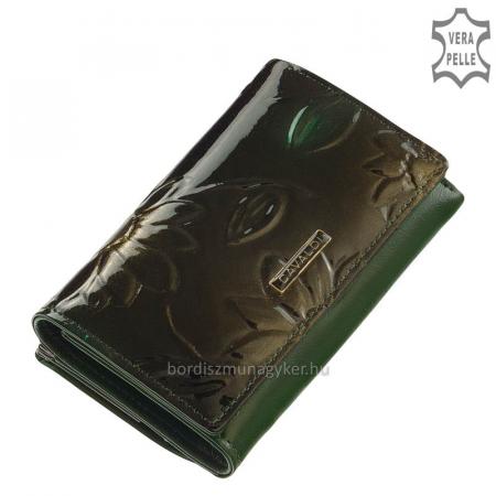 Dámska peňaženka s lakovaným povrchom Cavaldi zelená PN23-SFS