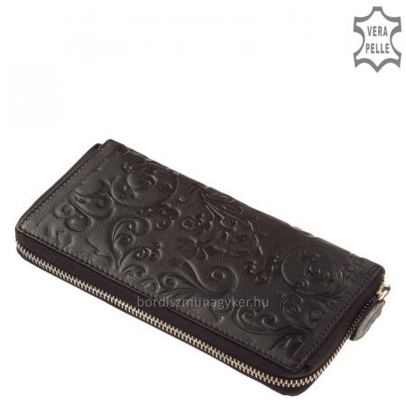Women's wallet with printed pattern NY-1 black