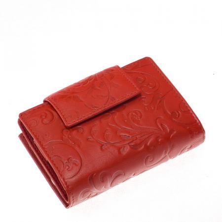 Damesportemonnee met geprint dessin NY-3 rood