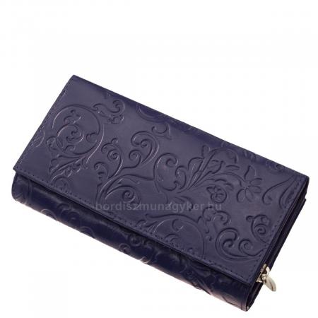 Women's wallet with printed pattern NYU-4 blue