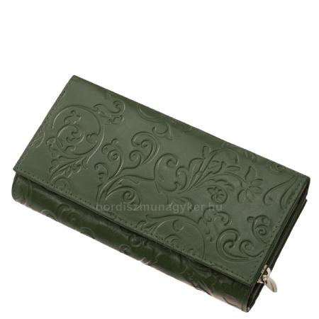 Női pénztárca nyomott mintával NYU-4 sötétzöld