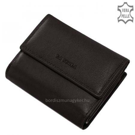 Dámská peněženka z měkké kůže LA SCALA černá ADN10090