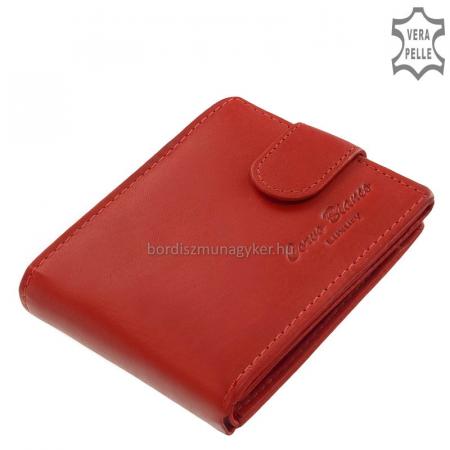 Ženski novčanik od prave kože Corvo Bianco MCB102 / T crvena