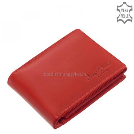 Дамски портфейл от естествена кожа Corvo Bianco MCB1021 червен