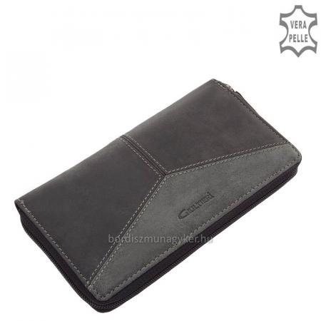 Portofel pentru femei din piele naturală Giultieri TRI01 negru