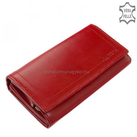 Dámska peňaženka z pravej kože La Scala ABA100 červená