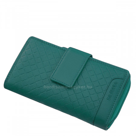 Women's wallet made of genuine leather La Scala DGN443 turquoise
