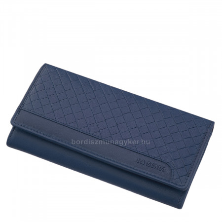 Dámska peňaženka z pravej kože La Scala DGN72037 modrá