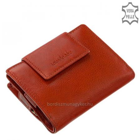 Dámská peněženka z pravé kůže La Scala POP11259 červená