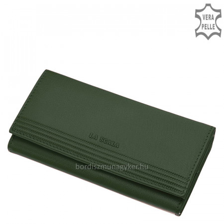 Women's wallet made of genuine leather La Scala TGN1958 green