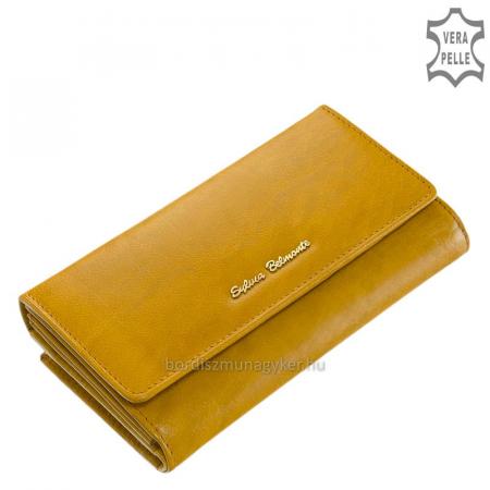 Women's wallet made of genuine leather Sylvia Belmonte ZEN155 mustard