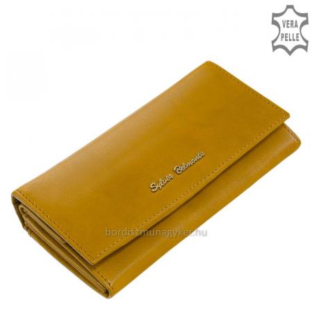 Women's wallet made of genuine leather Sylvia Belmonte ZEN1958 mustard