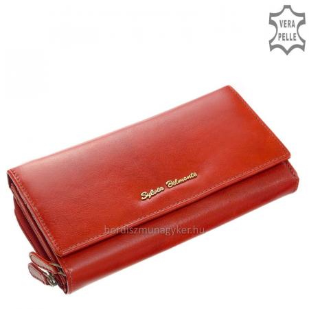 Dámska peňaženka z pravej kože Sylvia Belmonte ZEN34 červená