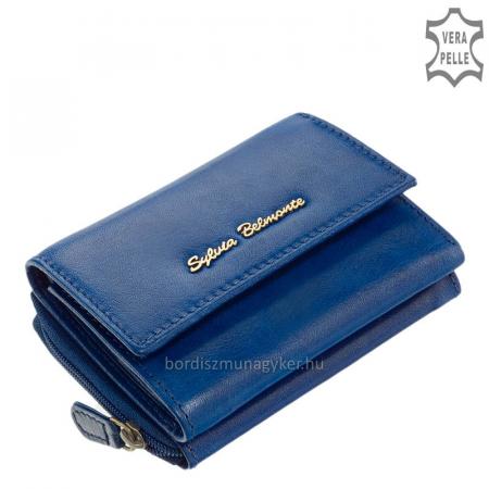 Women's wallet made of genuine leather Sylvia Belmonte ZEN36 dark blue