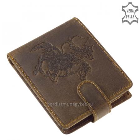 Wallet with equestrian archer pattern GreenDeed LOI99 / T