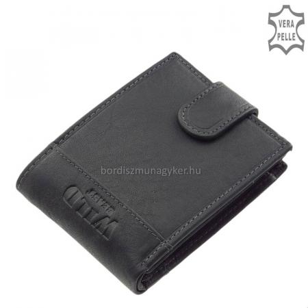 Peňaženka z pravej kože sivej farby WILD BEAST SWC102 / T