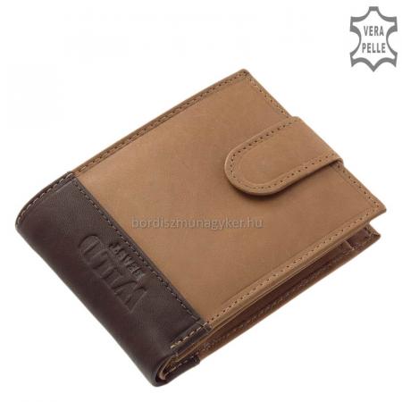 Genuine leather wallet light brown - brown WILD BEAST SWC102 / T