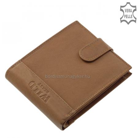 Wallet made of genuine leather light brown WILD BEAST SWC6002L / T