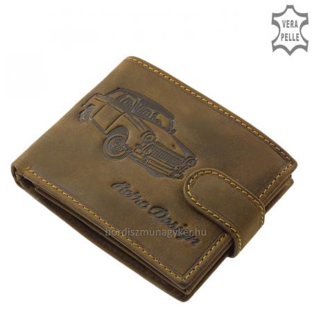 RFID heren portemonnee met auto patroon bruin RET6002L / T
