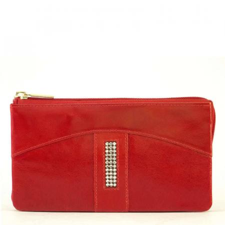 Kamenná dámska peňaženka Sylvia Belmonte Swarovski SSB01 červená