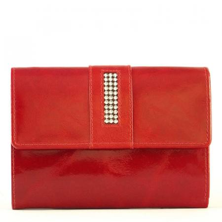 Kamenná dámská peněženka Sylvia Belmonte Swarovski SSB121 červená