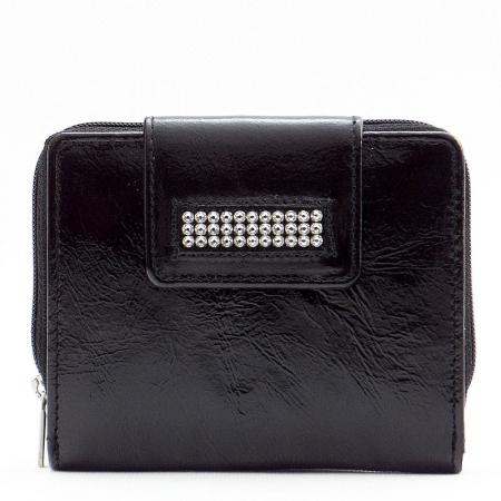 Kamenná dámska peňaženka Sylvia Belmonte Swarovski SSB03 čierna