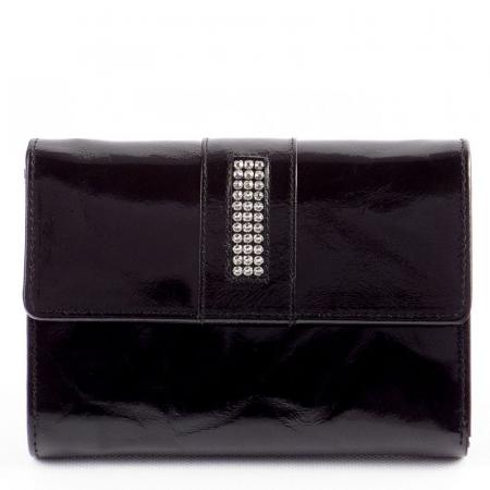 Kamenná dámska peňaženka Sylvia Belmonte Swarovski SSB121 čierna
