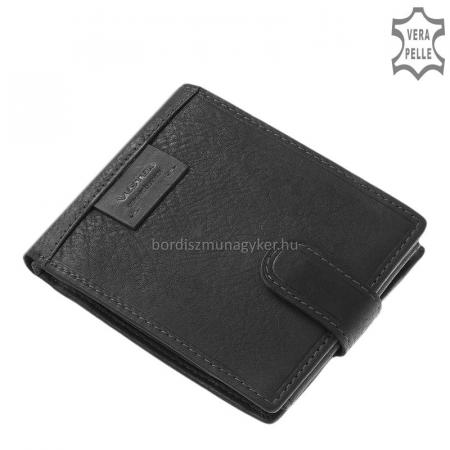 Moška denarnica iz pravega usnja, črna Vester SVT6002L / T