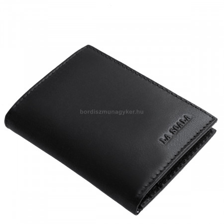 Genuine leather card holder in gift box La Scala ADQ1008 black