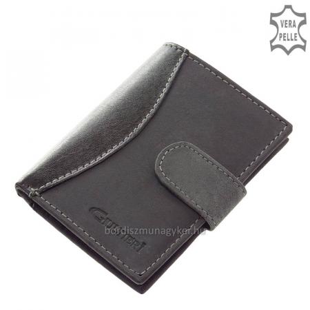 Valódi bőr kártyatartó Giultieri TRI2039 fekete