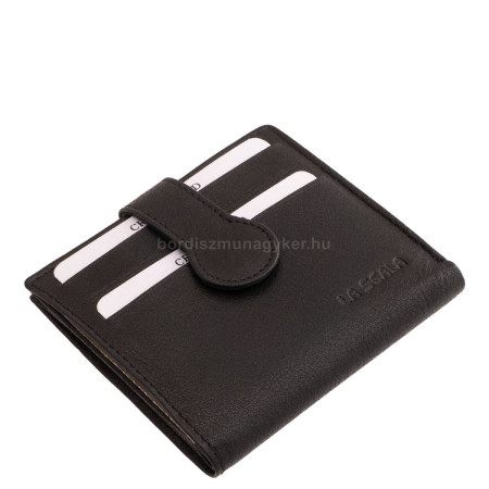 Valódi bőr kártyatartó La Scala 9Q771 fekete