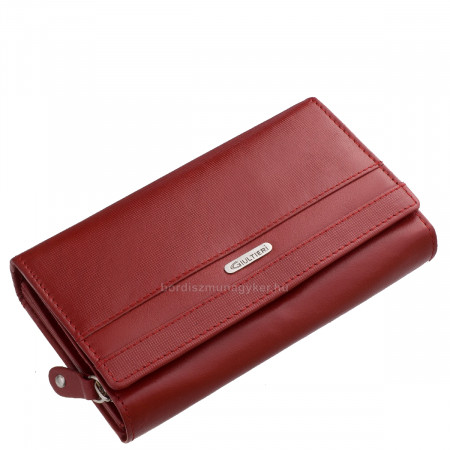 Real leather women's wallet Giultieri GIA-35 red