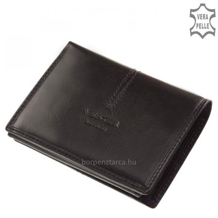 Vester læder mænds fil tegnebog sort VCS475