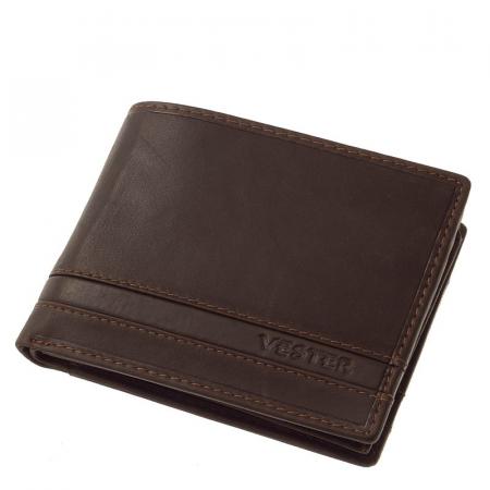 Vester men's wallet dark brown VMV09
