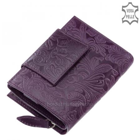 Floral women's wallet purple Sylvia Belmonte IM03