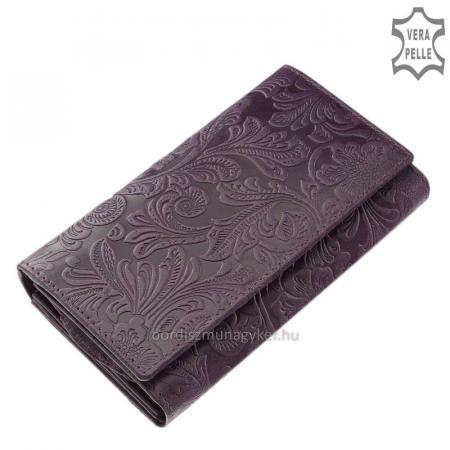 Virágmintás női pénztárca lila Sylvia Belmonte IM100