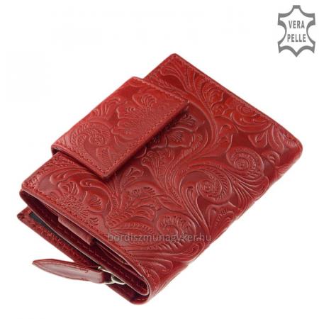 Dámska vzorovaná peňaženka červená Sylvia Belmonte IM03