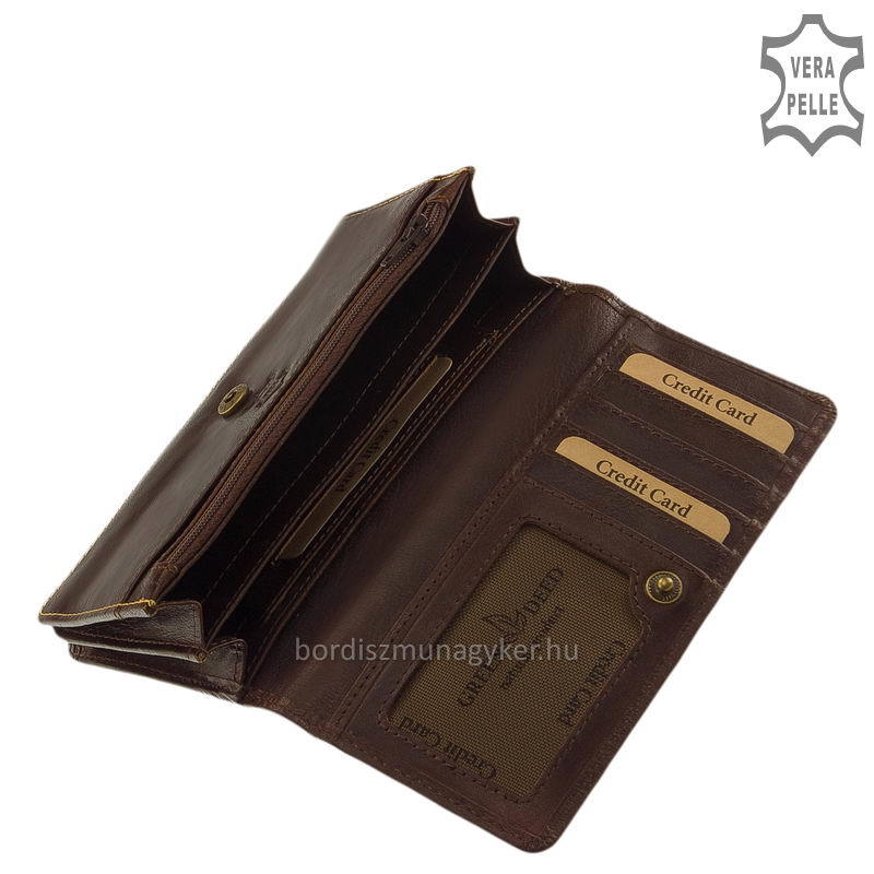 Portafoglio Donna In Pelle Martellata Il Borsaro Bluette D-116 - Foto 9