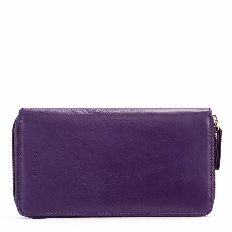 Portefeuille / Porte-monnaie En Cuir ALLA SCALA Vintage - Marron - État D'occasion