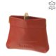 Leather coin holder La Scala M-003 red
