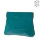 Leather coin holder La Scala M-003 turquoise