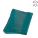 Leather coin holder La Scala M-003 turquoise